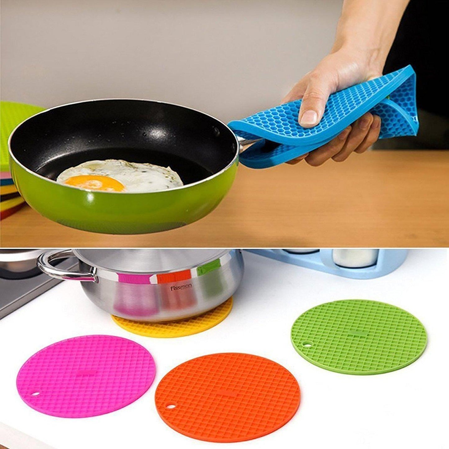 Silicone Heat Resistant Table Mat (Pack of 2)
